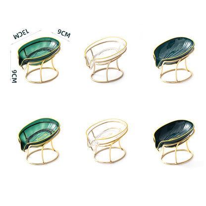 Support de savon élégant vert