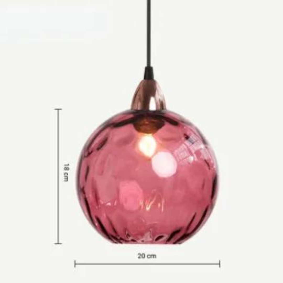 Élégante Lampe Suspendue en Verre pour Intérieurs Luxueux