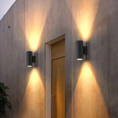 Floroux - Lampe murale extérieure en aluminium