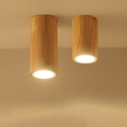 Floroux Design Nordic LED Plafonnier | Effet Bois | Monté Encastré | Blanc Chaud ou Blanc Froid | Éclairage Élégant pour la Maison
