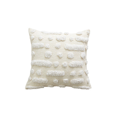 Coussin de lit crémeux romantique