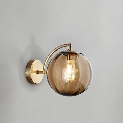Floroux - Lampe murale en verre élégant pour espaces de vie contemporains