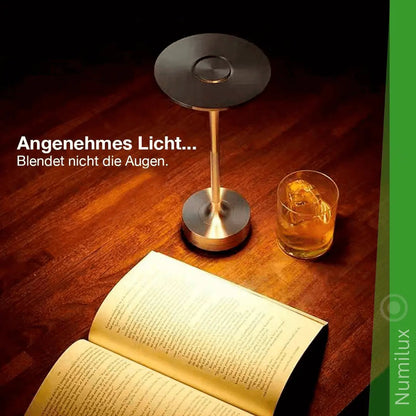 NumiLux Lampe de table rechargeable étanche et élégante