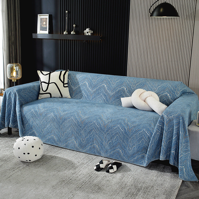 Couverture de canapé/salon en chenille Layer of Peaks