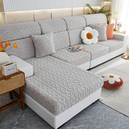 Housse de canapé sectionnel géométrique extensible Housse d'oreiller