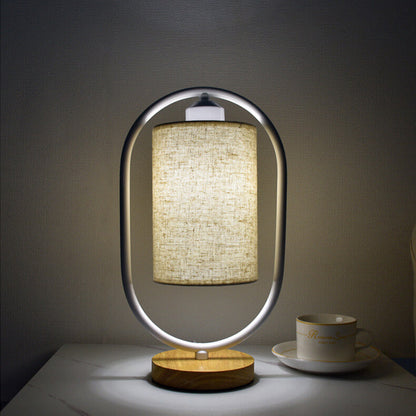 Floroux Lampe de Table Nordic | Dimmable | Abat-jour en Lin | Éclairage LED pour la Maison