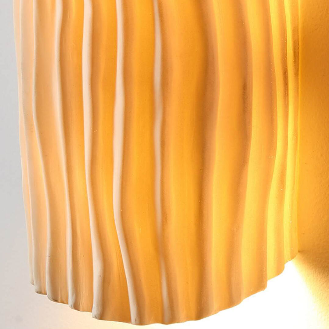 Floroux Nordic Resin Wall Sconce | Half-Cylinder | Creative Stripes | 2 Fixtures | Decorative Lighting for the Home