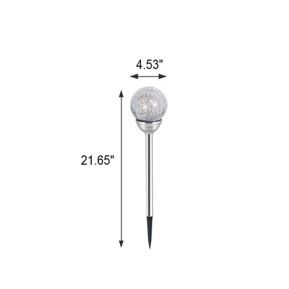 Floroux Solar Garden Light | Lampe à tête ronde LED colorée | Solaire | Lumière de paysage pour pelouses et allées