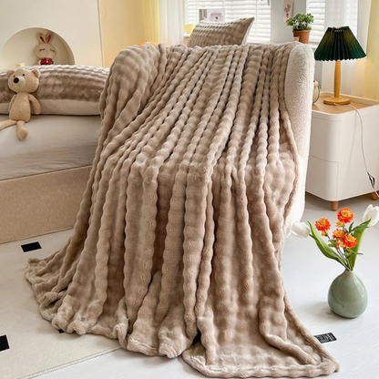 Floroux - Buubbles Douce Douillette Légère Couverture en Flanelle