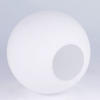 Floroux Lampe de Table Scandinave | Base en Bois | Design en Verre Orb | Parfait pour Chambre & Salon | Lumière d'Ambiance