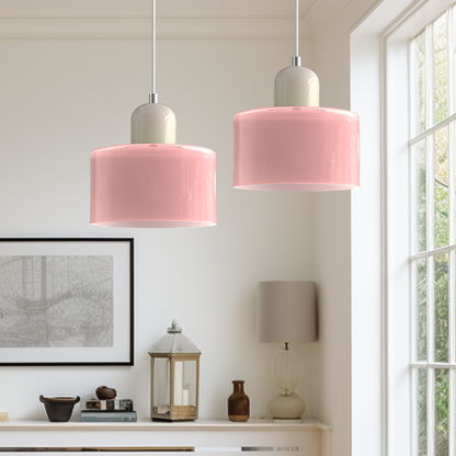 Floroux Glass Suspension | Creative Bauhaus Design | Colorful Accents | Atmospheric Lighting for Dining Room & Living Room
