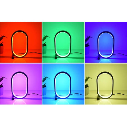 Lampe de table à LED USB ovale simple