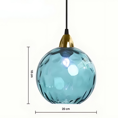 Élégante Lampe Suspendue en Verre pour Intérieurs Luxueux