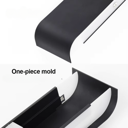 Applique murale LED nordique - Applique murale intérieure en aluminium brossé moderne