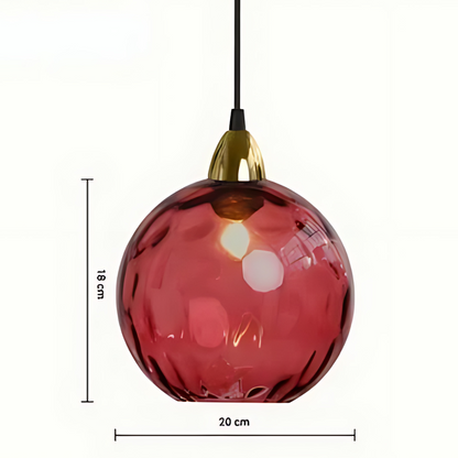 Élégante Lampe Suspendue en Verre pour Intérieurs Luxueux