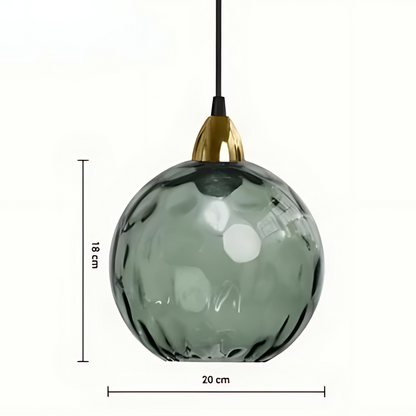 Élégante Lampe Suspendue en Verre pour Intérieurs Luxueux