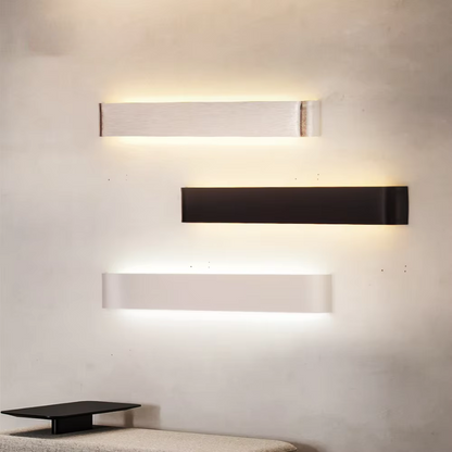 Applique murale LED nordique - Applique murale intérieure en aluminium brossé moderne