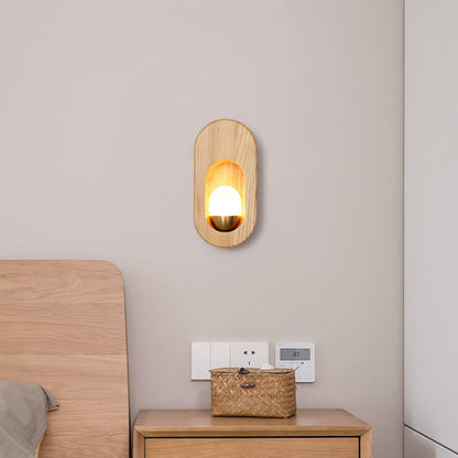 Floroux - Applique LED moderne en bois massif