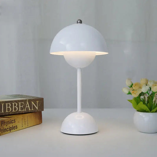 LumiFleur - Lampe de Table Rechargeable en Pot de Fleurs avec Variateur Tactile