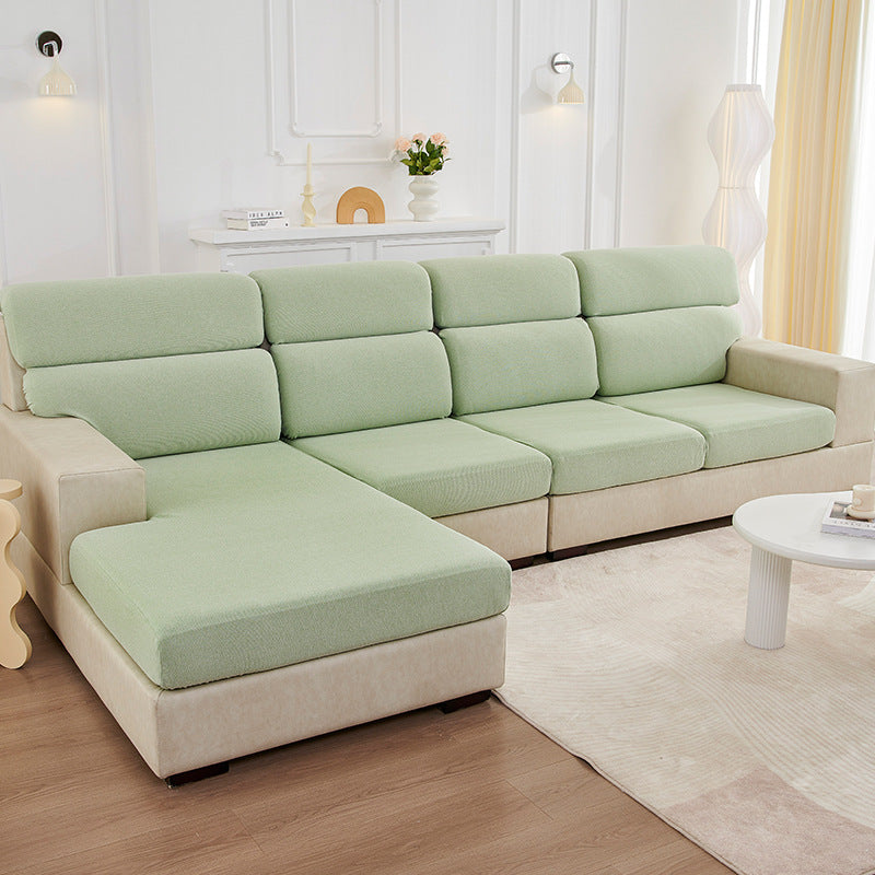 Couvre-couette en fil bouclé extensible paresseux de canapé taie d'oreiller