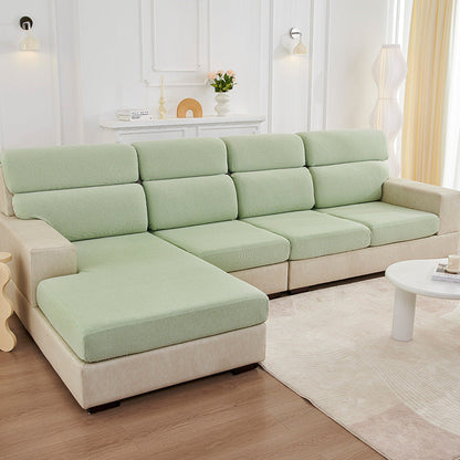 Couvre-couette en fil bouclé extensible paresseux de canapé taie d'oreiller