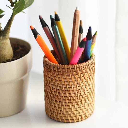 Handwoven storage basket Floroux | Rattan basket for the home | Decorative and functional storage