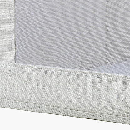 Boîte de rangement en coton avec fenêtre de visualisation