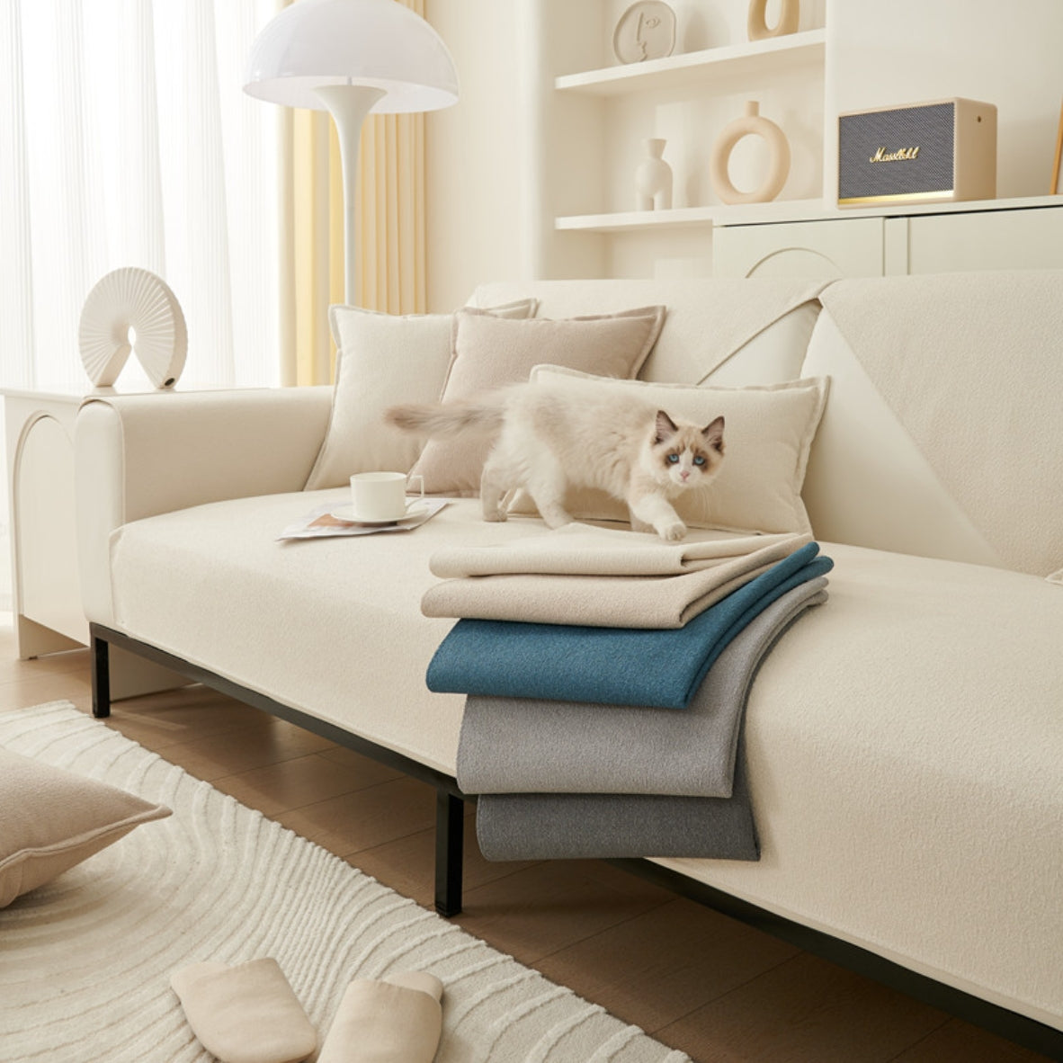 Couverture imperméable antidérapante pour canapé/salon toutes saisons