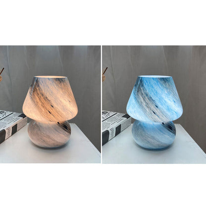 Lampe à champignon en verre design planétaire fait à la main 1 lumière
