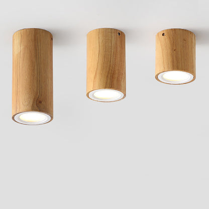 Floroux Design Nordic LED Plafonnier | Effet Bois | Monté Encastré | Blanc Chaud ou Blanc Froid | Éclairage Élégant pour la Maison