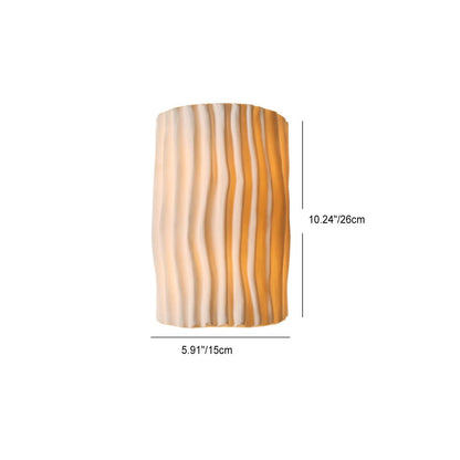 Floroux Nordic Resin Wall Sconce | Half-Cylinder | Creative Stripes | 2 Fixtures | Decorative Lighting for the Home