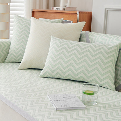 Couverture de canapé de protection coussin de refroidissement Zig Zag