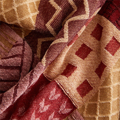 Couverture de canapé/couverture de style tribal aux couleurs vibrantes