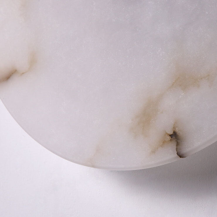 Floroux Applique LED Ronde | Design en Marbre de Luxe & Acrylique | Lumière Chaude | Moderne & Élégant pour Salon & Chambre