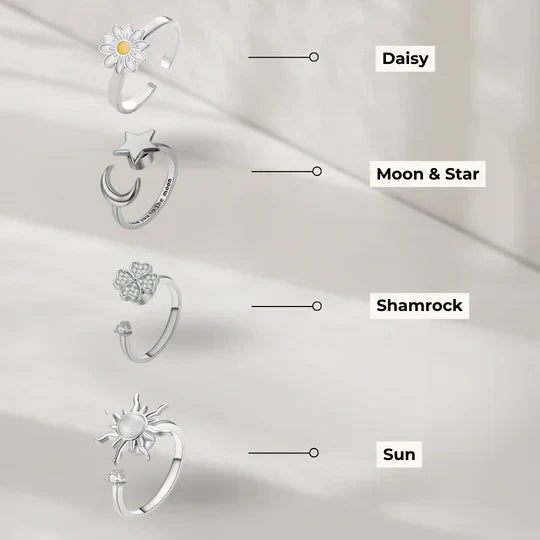 CalmRing Nua - Bague élégante pour le stress et l'anxiété