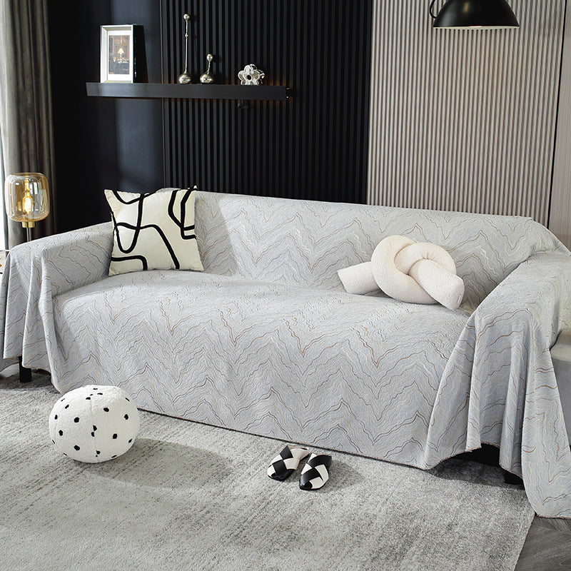 Couverture de canapé/salon en chenille Layer of Peaks