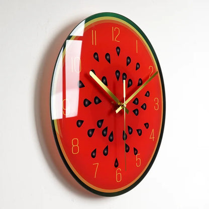 Floroux - Horloge murale en verre entraînée