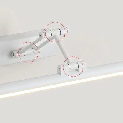 Applique Murale LED Minimaliste Edge Noir/Blanc pour Intérieur, Salle de Bain, Métal