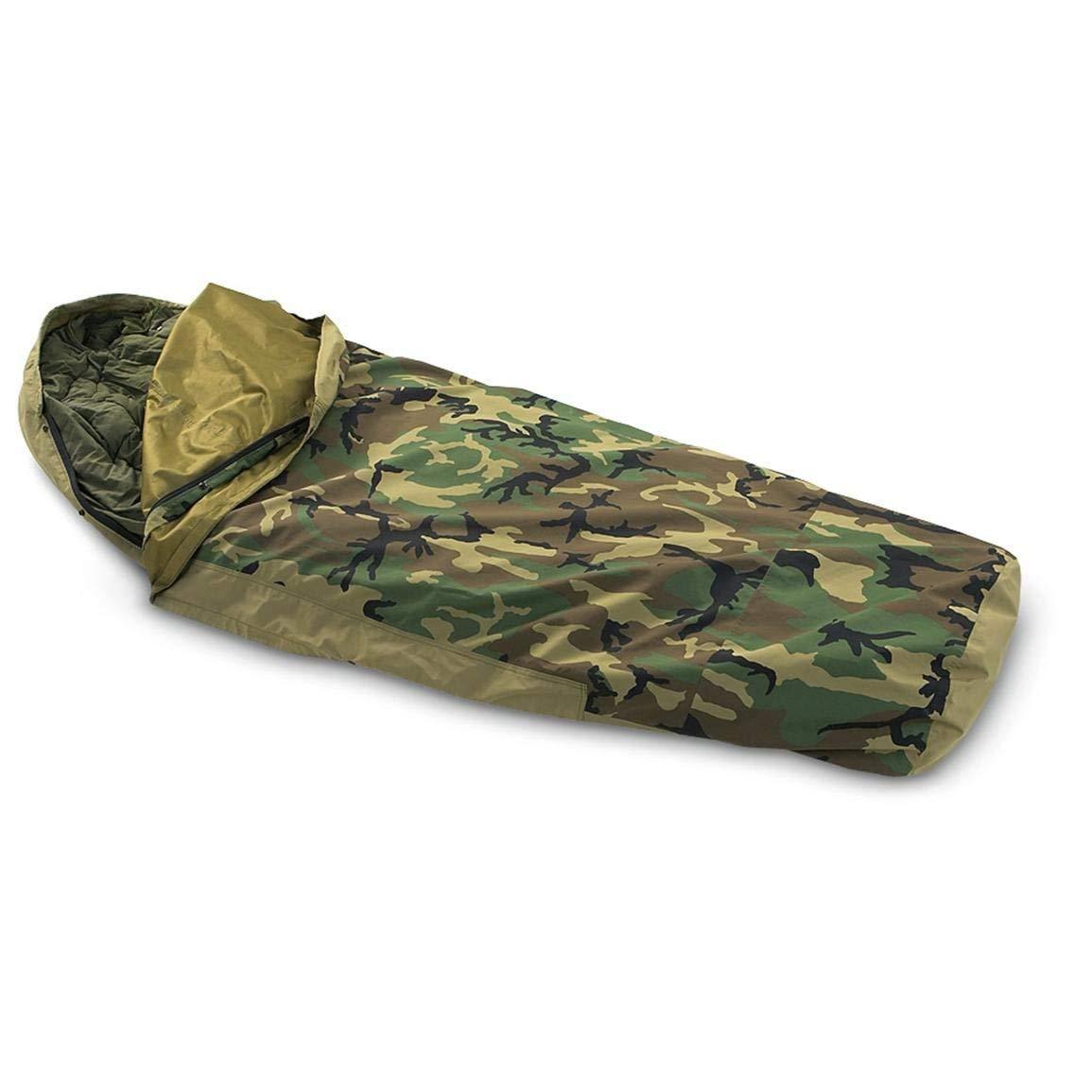 Système de sommeil modulaire de l'armée américaine Couverture Bivy, Camouflage bois