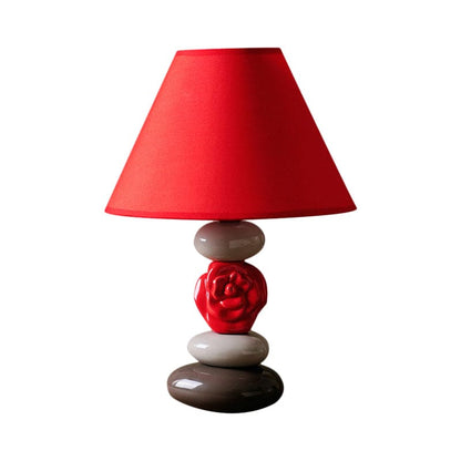 Floroux Élégance | Lampe de table stylée avec abat-jour en tissu élégant
