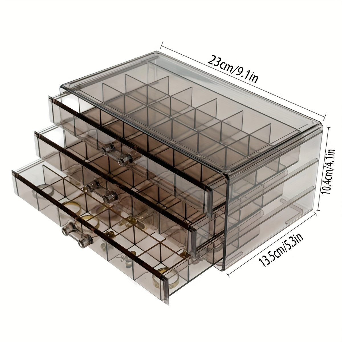 EleganceBox - Organisateur de Bijoux Luxe avec 72 Compartiments