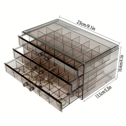 EleganceBox - Organisateur de Bijoux Luxe avec 72 Compartiments
