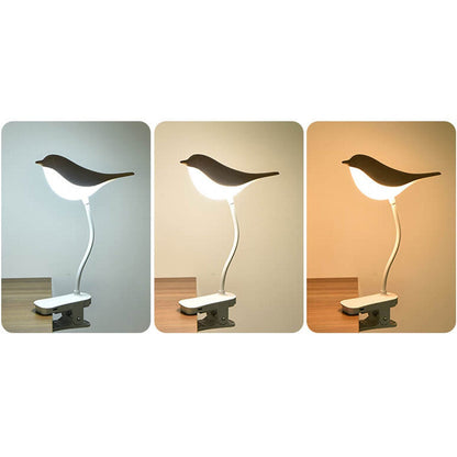 Floroux LED Table Lamp Nordic | USB Charge | Night Light with Bird Clip | Modern Design