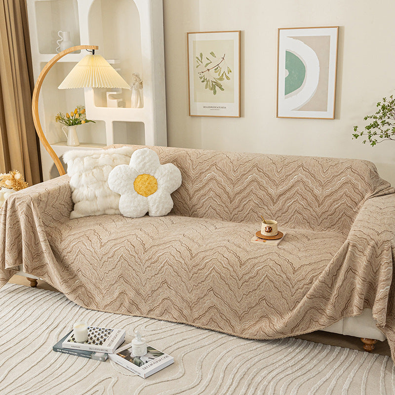 Couverture de canapé/couche Chenille Layer of Peaks