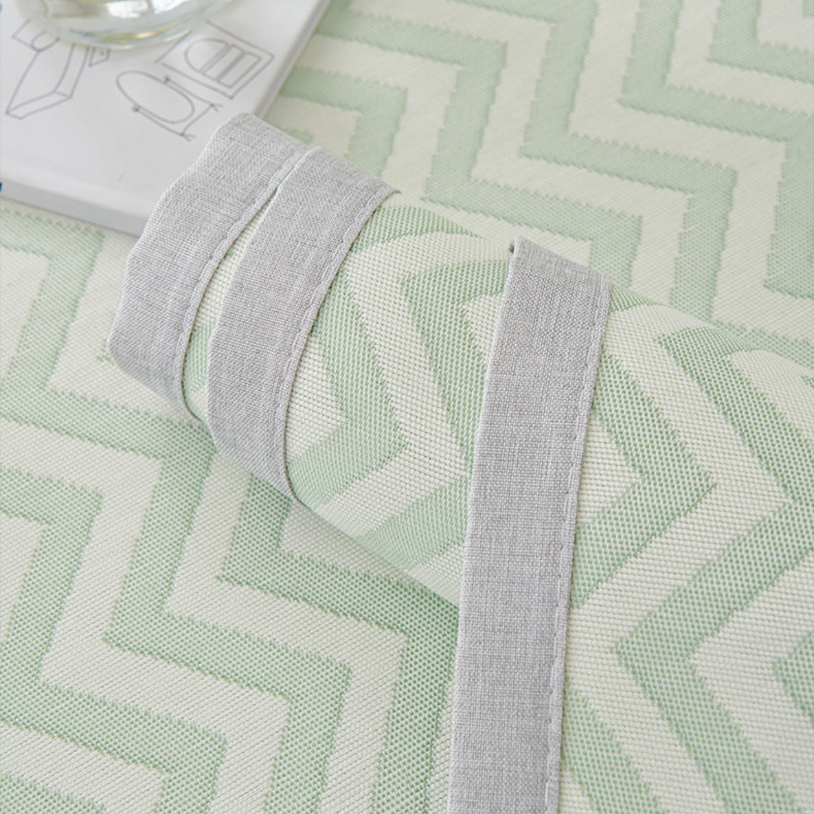 Couverture de canapé de protection coussin de refroidissement Zig Zag