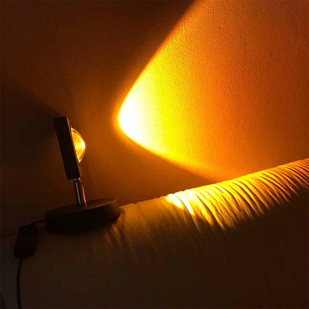 Floroux Rétro lampe de table LED | Effets coucher de soleil | Décoration pour la maison et le bureau