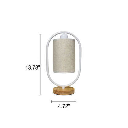 Floroux Lampe de Table Nordic | Dimmable | Abat-jour en Lin | Éclairage LED pour la Maison
