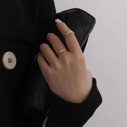 Bague en Argent Sterling Doré Brillant avec Zirconia - Aurora Élégance