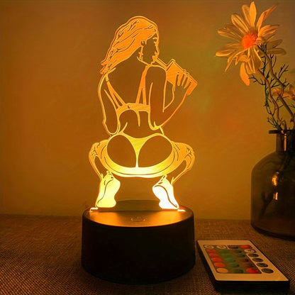 DecoLamp - Élégante lampe de table 3D avec options de couleur
