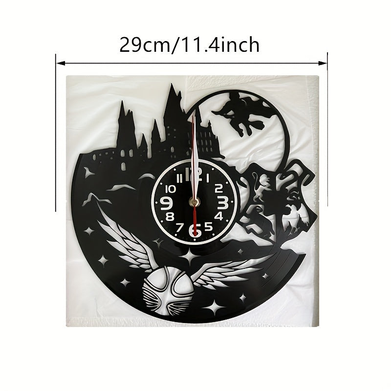 Horloge murale en vinyle LED Floroux - Parfait pour décoration de salon, chambre, cuisine et bureau | Idéal comme cadeau pour un anniversaire, la fête des mères et Halloween
